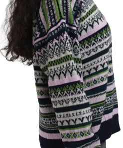 Dale of Norway Women's Utsira Sweater Marine/Pine Green/Light Charcoal