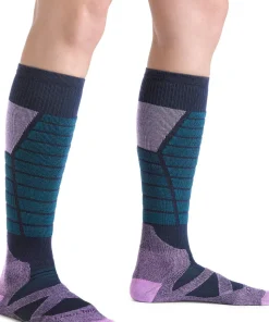 Darn Tough Women's Function X Over-the-Calf Midweight Ski & Snowboard Sock Eclipse
