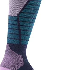 Darn Tough Women's Function X Over-the-Calf Midweight Ski & Snowboard Sock Eclipse