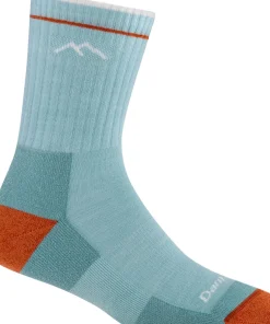 Darn Tough Women's Hiker Micro Crew Midweight Hiking Sock Cushion Glacier