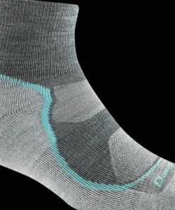 Darn Tough Women's Light Hiker 1/4 Lightweight Hiking Sock Slate