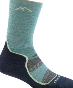 Darn Tough Women's Light Hiker Micro Crew Light Cushion Aqua