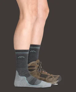Darn Tough Women's Light Hiker Boot Lightweight Hiking Socks Slate
