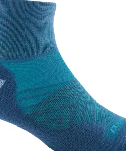 Darn Tough Women's Run 1/4 Ultra-Lightweight Cushion Running Sock Gray