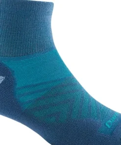 Darn Tough Women's Run 1/4 Ultra-Lightweight Cushion Running Sock Gray