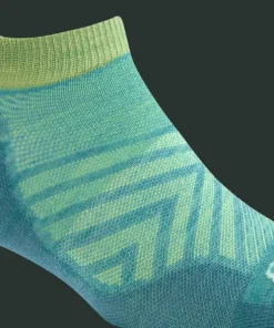 Darn Tough Women's Run No Show Tab Ultra-Lightweight Aqua