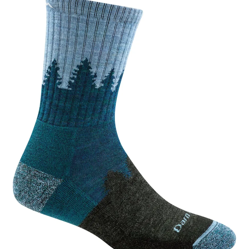 Darn Tough Women's Treeline Micro Crew Cushion Blue