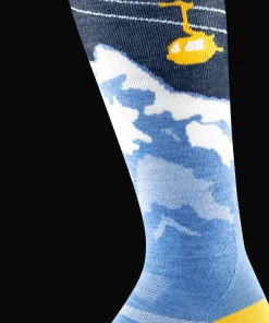 Darn Tough Women's Yeti Over-the-Calf Lightweight Ski & Snowboard Sock No Cushion Midnight