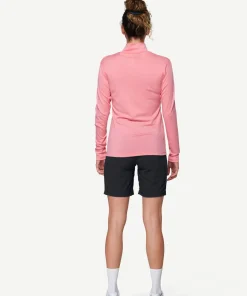 Devold Women's Breeze Plus Merino 200 Zip Neck Apricot