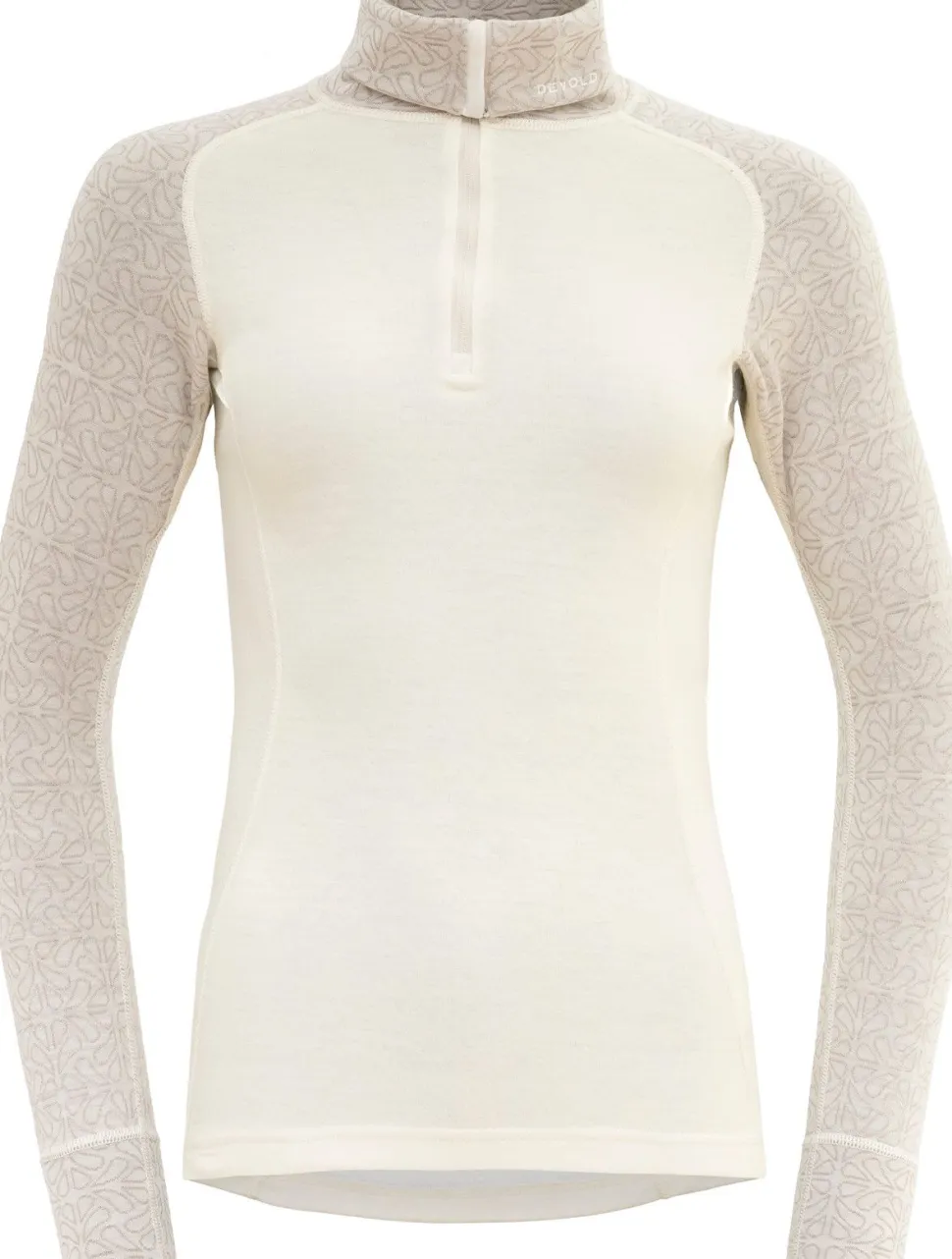 Devold Women's Duo Active Merino 205 Zip Neck Raw White