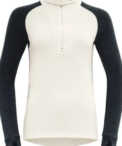 Devold Women's Expedition Merino Silk Zip Ink/offwhite