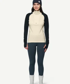 Devold Women's Expedition Merino Silk Zip Ink/offwhite