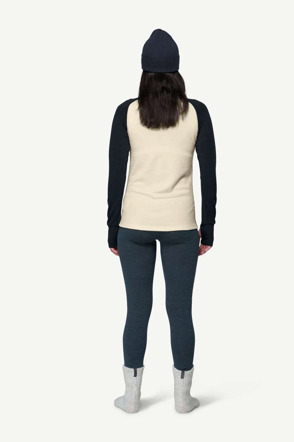 Devold Women's Expedition Merino Silk Zip Ink/offwhite