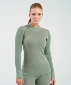 Devold Women's Kvitegga Merino 230 Cross Neck Raw White