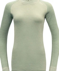 Devold Women's Kvitegga Merino 230 Cross Neck Raw White