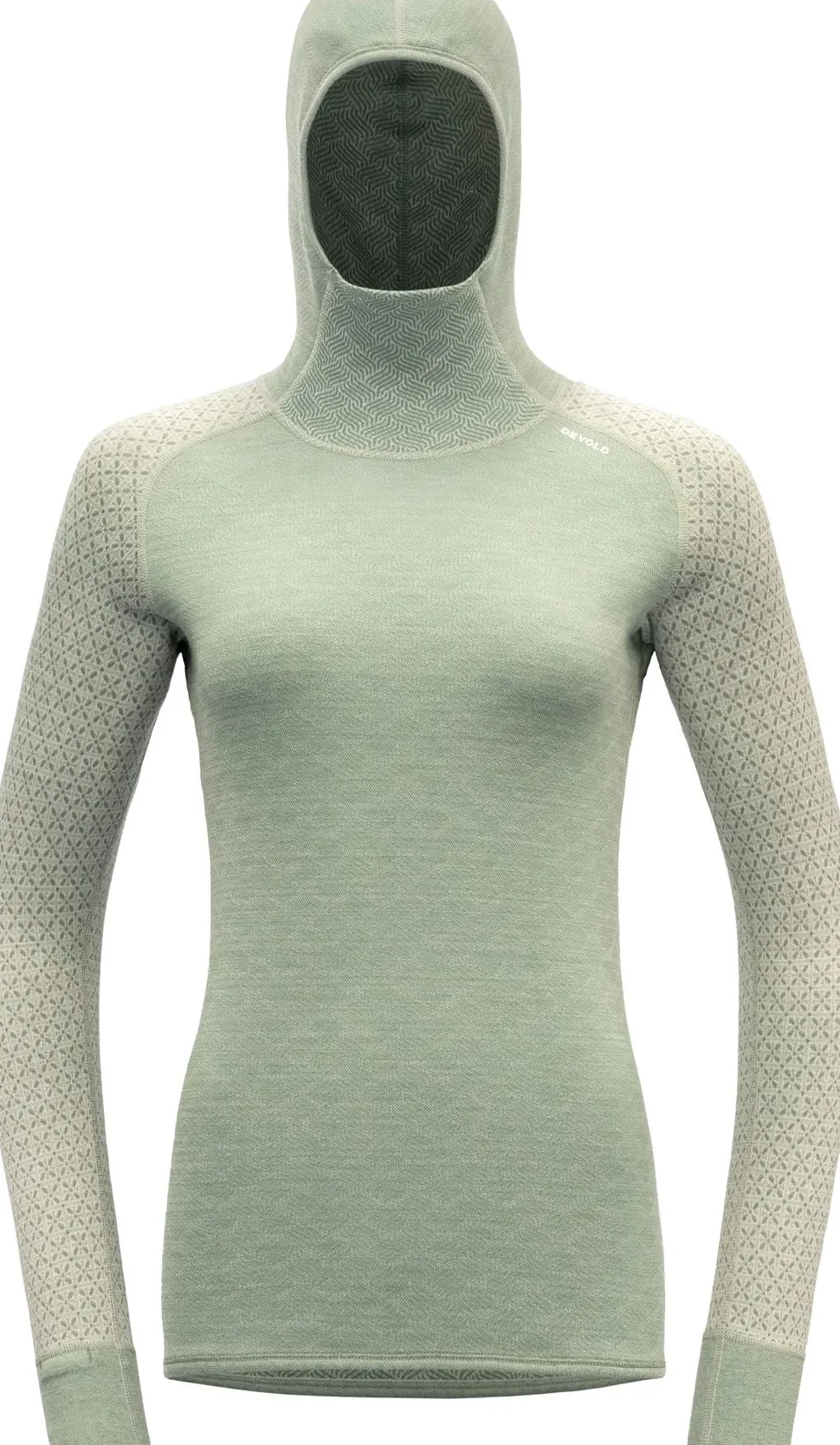Devold Women's Kvitegga Merino 230 Hoodie Raw White