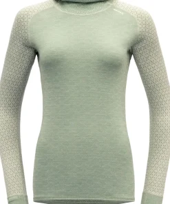 Devold Women's Kvitegga Merino 230 Hoodie Raw White