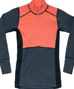 Devold Women's Lauparen Merino 190 Zip Neck Coral/Night/Ink