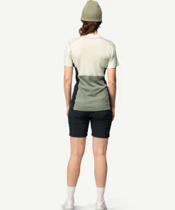 Devold Women's Lauparen Merino 190 Zip Tee Raw White/fog/ink
