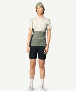 Devold Women's Lauparen Merino 190 Zip Tee Raw White/fog/ink