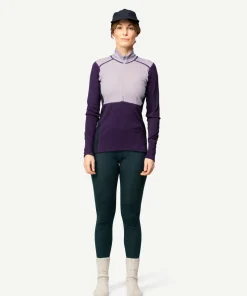 Devold Women's Lauparen Merino 190 Zip Neck Orchid/lilac/ink