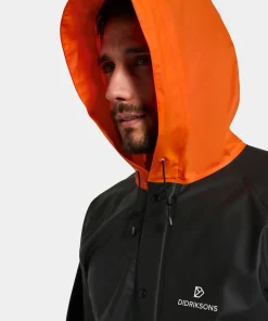 Didriksons Unisex Avon Parka Galon Black/Flame