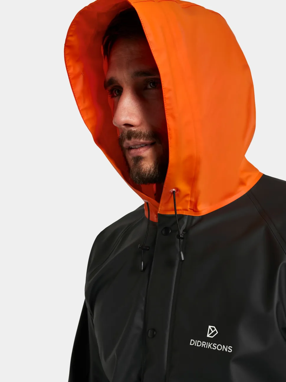 Didriksons Unisex Avon Parka Galon Black/Flame
