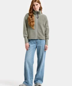 Didriksons Women's Alexa Full Zip 3 Wilted Leaf