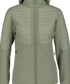 Didriksons Women's Annema Full Zip 6 Light Moss