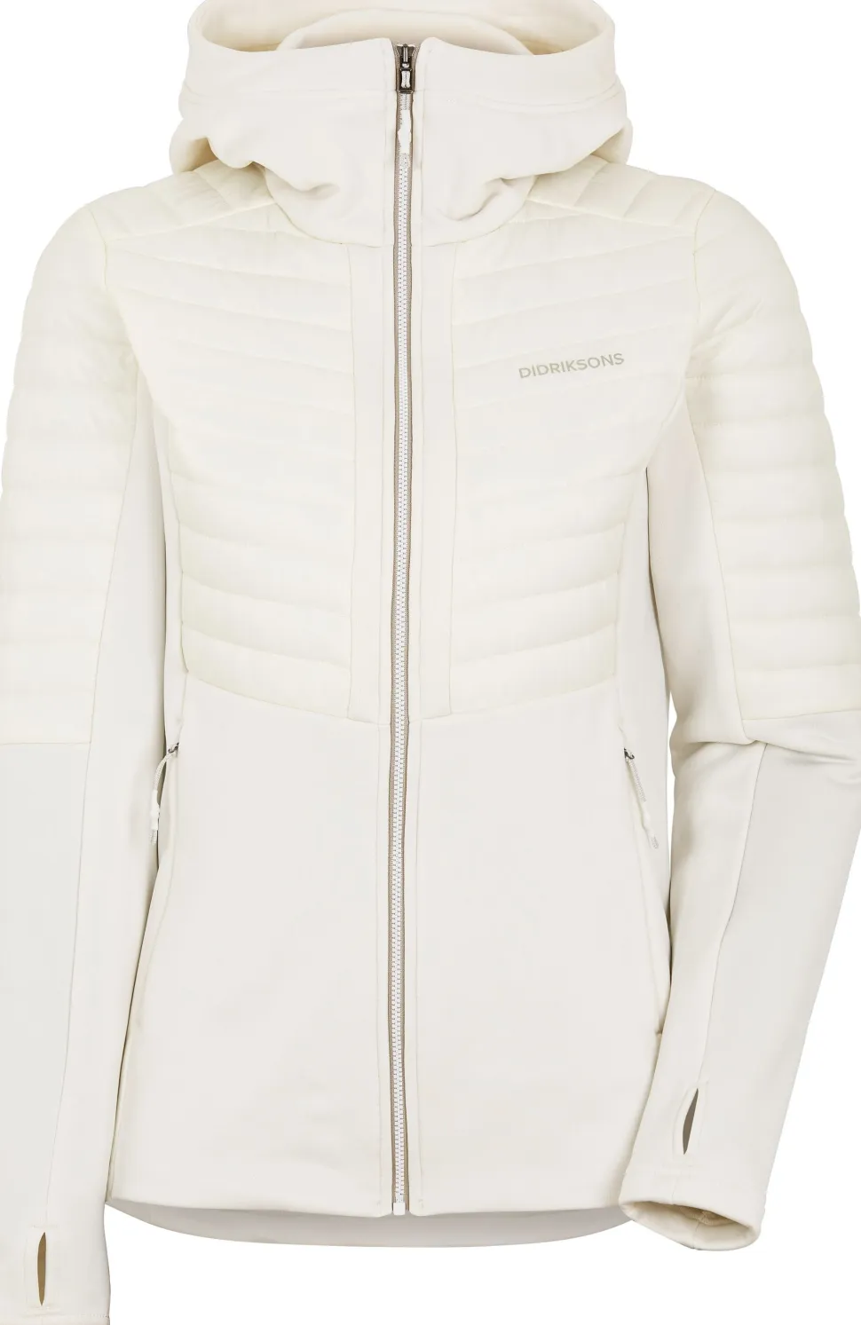 Didriksons Women's Annema Full Zip 6 Shell White