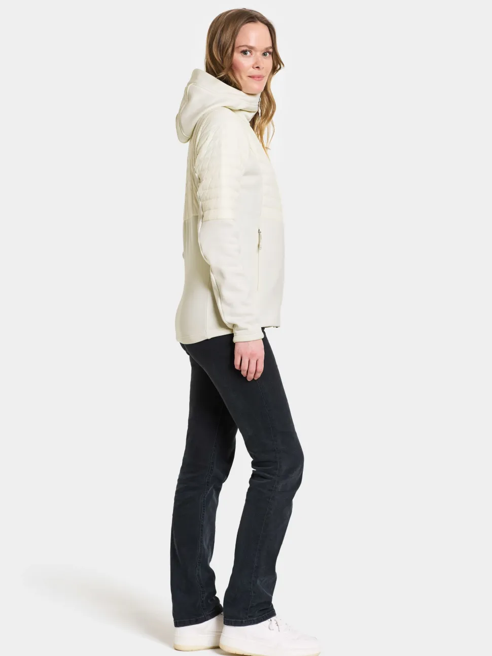 Didriksons Women's Annema Full Zip 6 Shell White