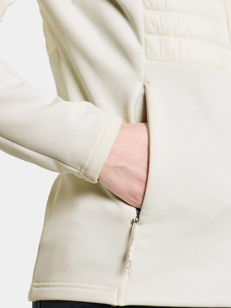 Didriksons Women's Annema Full Zip 6 Shell White