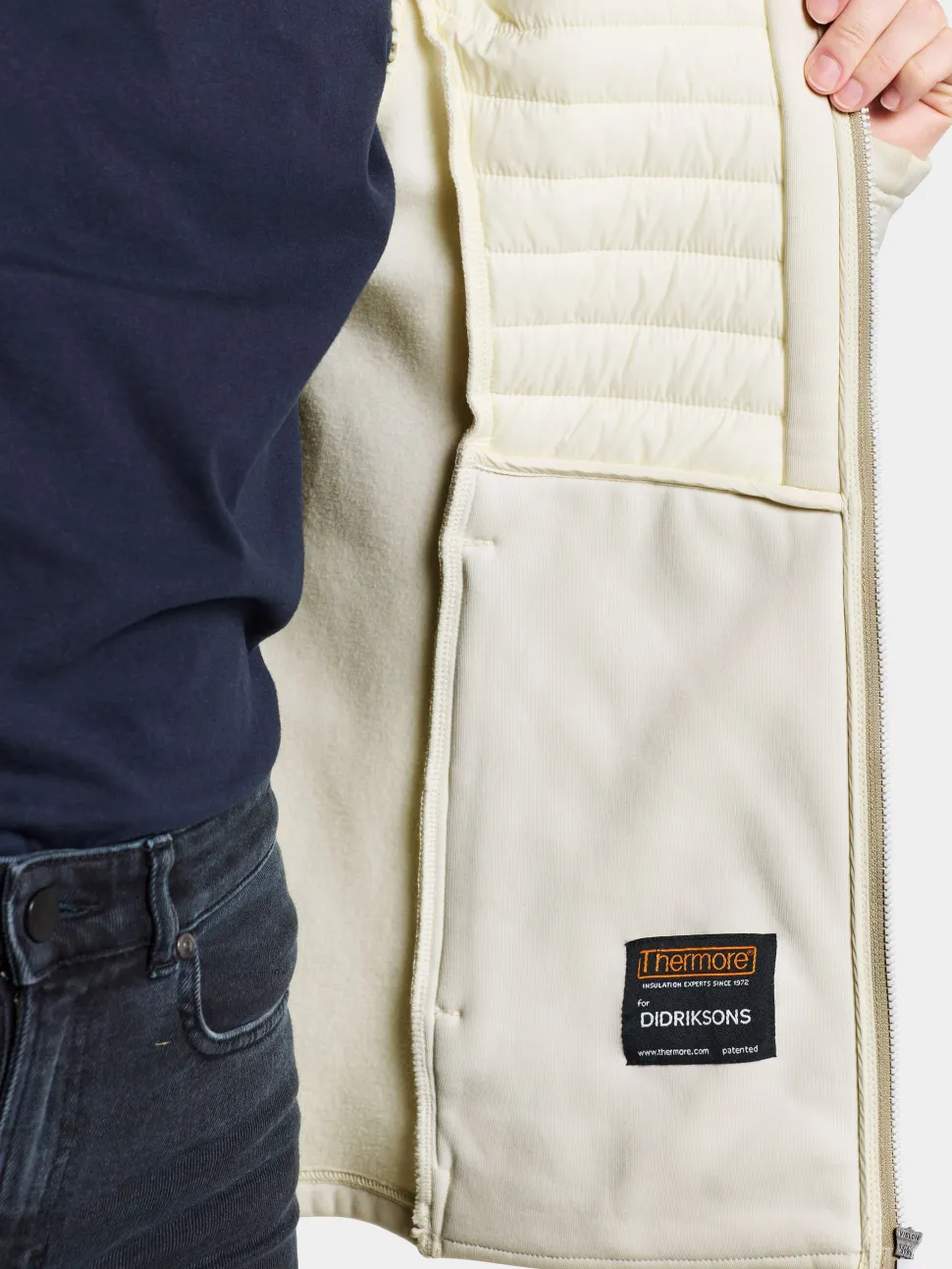 Didriksons Women's Annema Full Zip 6 Shell White