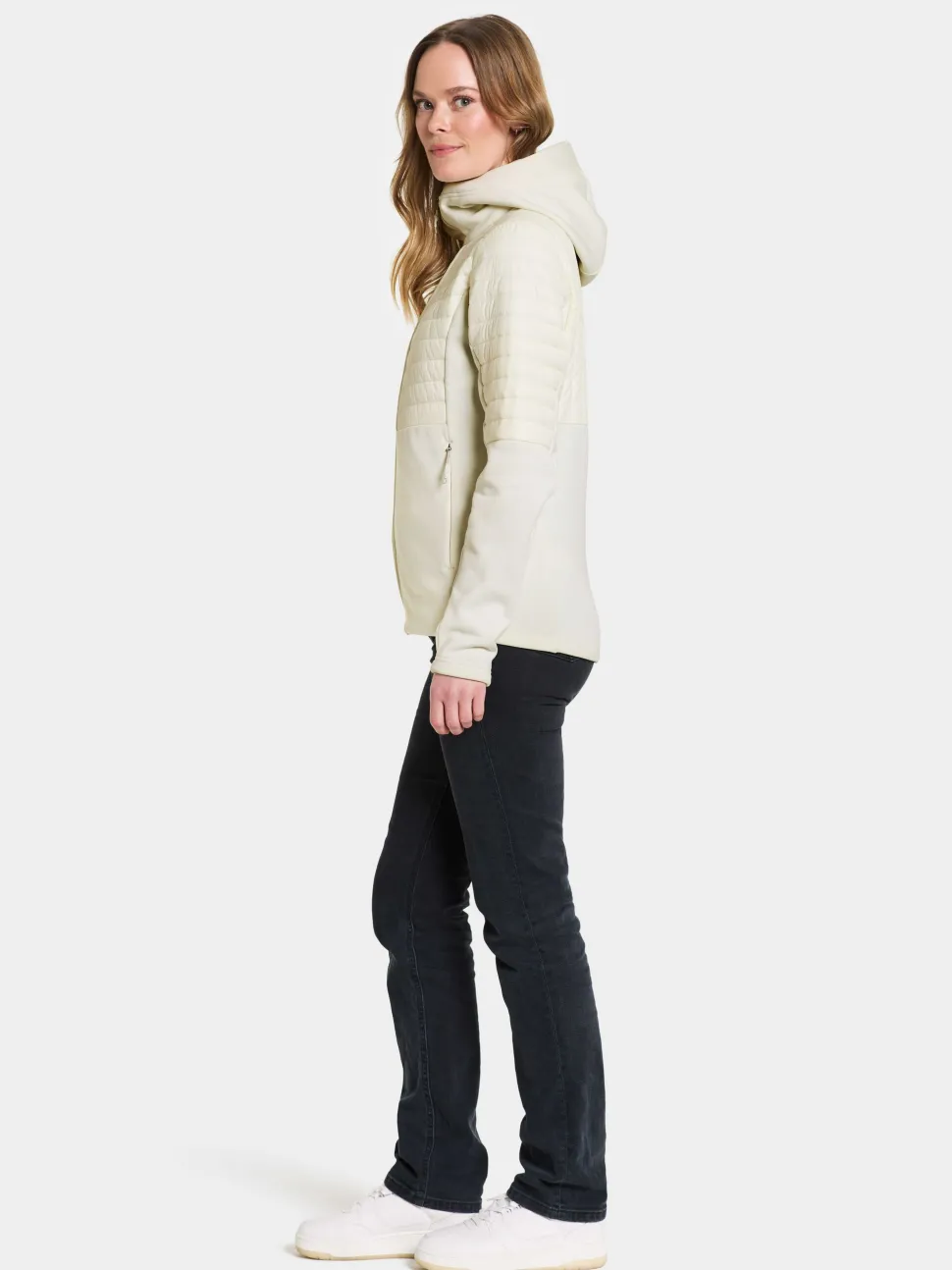 Didriksons Women's Annema Full Zip 6 Shell White
