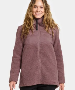 Didriksons Women's Bibi Full Zip 2 Faded Wine