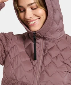 Didriksons Women's Bibi Full Zip 2 Faded Wine