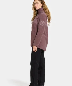 Didriksons Women's Bibi Full Zip 2 Faded Wine