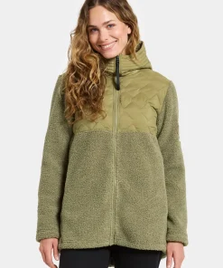 Didriksons Women's Bibi Full Zip 2 Olive Green