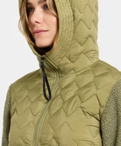 Didriksons Women's Bibi Full Zip 2 Olive Green
