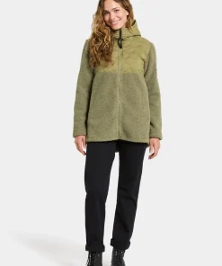 Didriksons Women's Bibi Full Zip 2 Olive Green