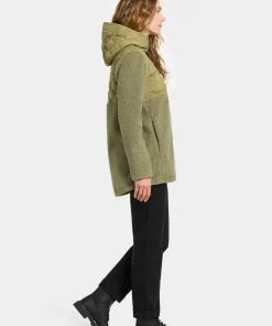 Didriksons Women's Bibi Full Zip 2 Olive Green
