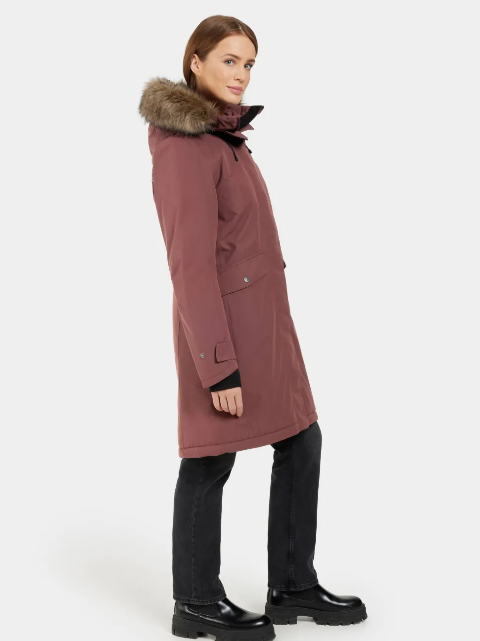 Didriksons Women's Erika Parka 3 Old Rust