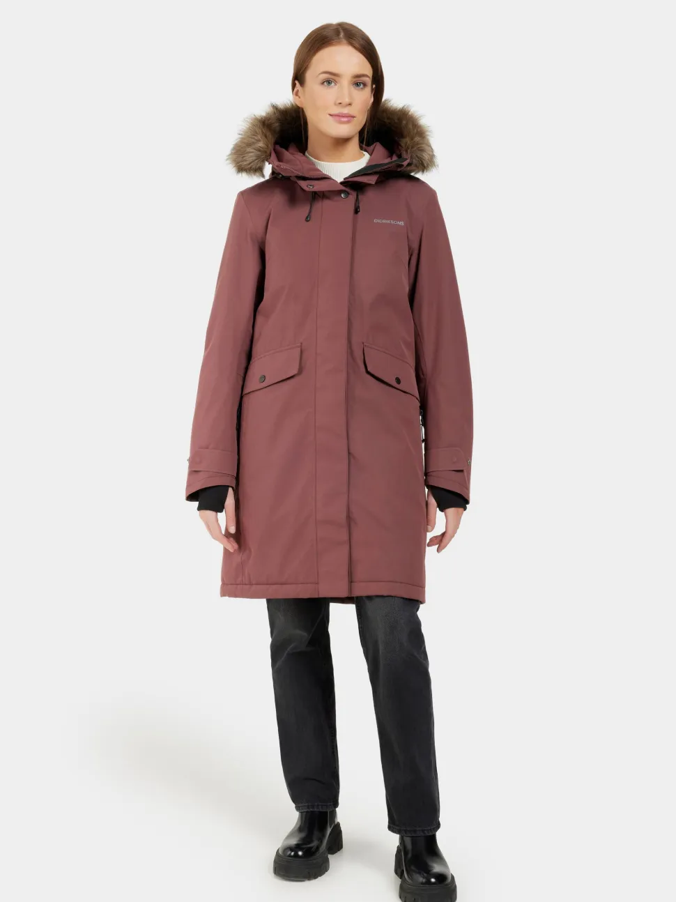 Didriksons Women's Erika Parka 3 Old Rust