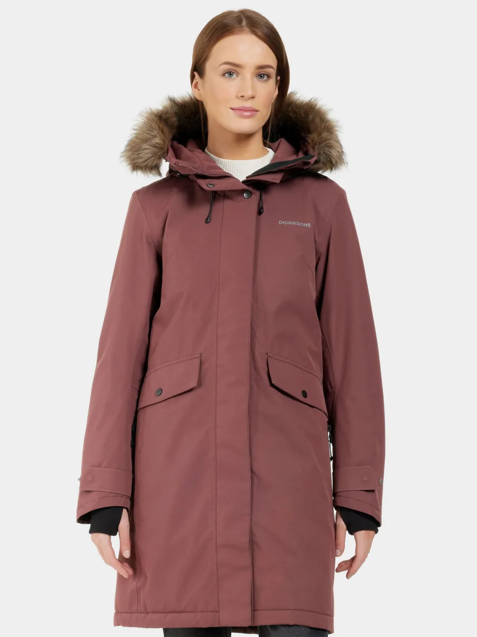 Didriksons Women's Erika Parka 3 Old Rust