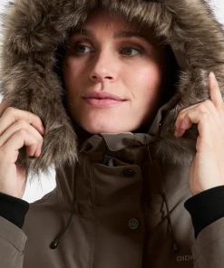 Didriksons Women's Erika Parka 3 Mocha Brown