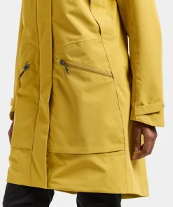 Didriksons Women's Ilma Parka 8 Yellow Pollen