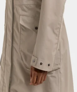 Didriksons Women's Louise Parka Long Ash Brown
