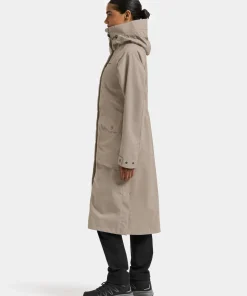 Didriksons Women's Louise Parka Long Ash Brown