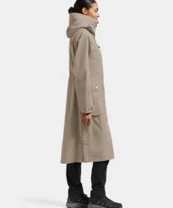 Didriksons Women's Louise Parka Long Ash Brown