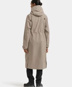Didriksons Women's Louise Parka Long Ash Brown